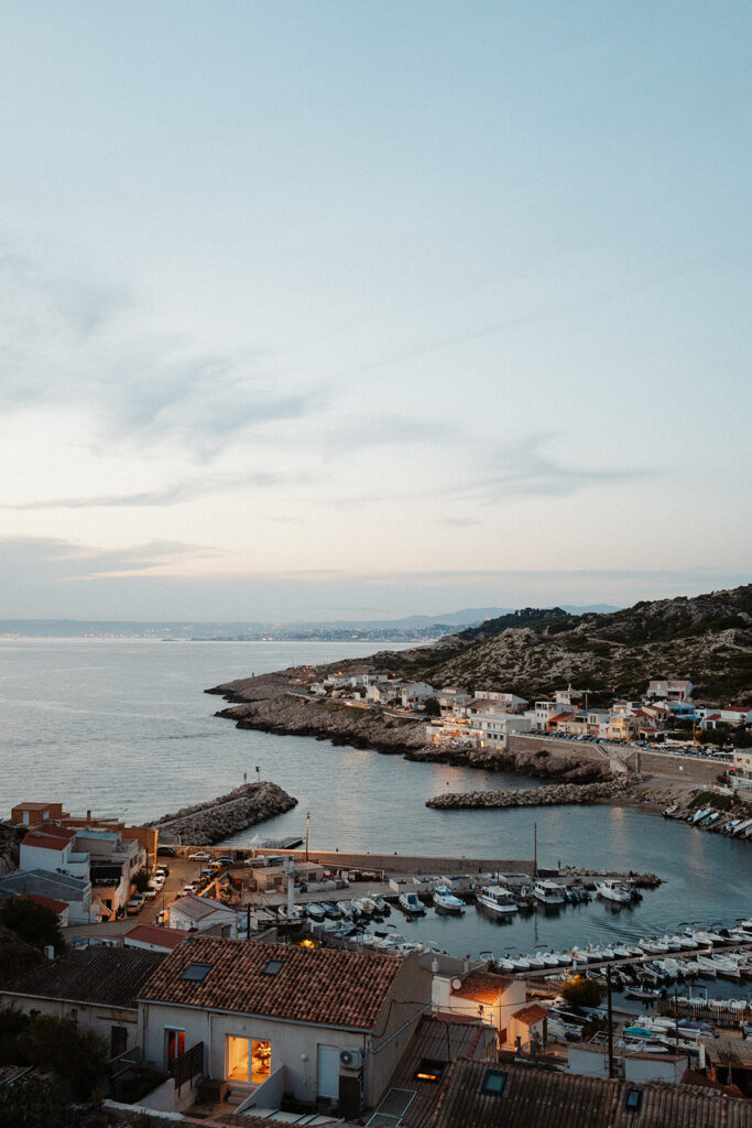 Les Goudes Marseille nighttime photo of les Goudes in Marseille