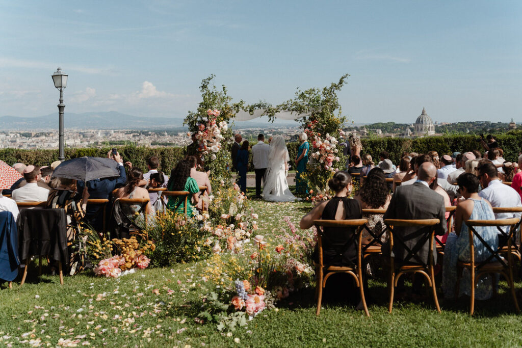 Jewish ceremony with an epic background in Rome
