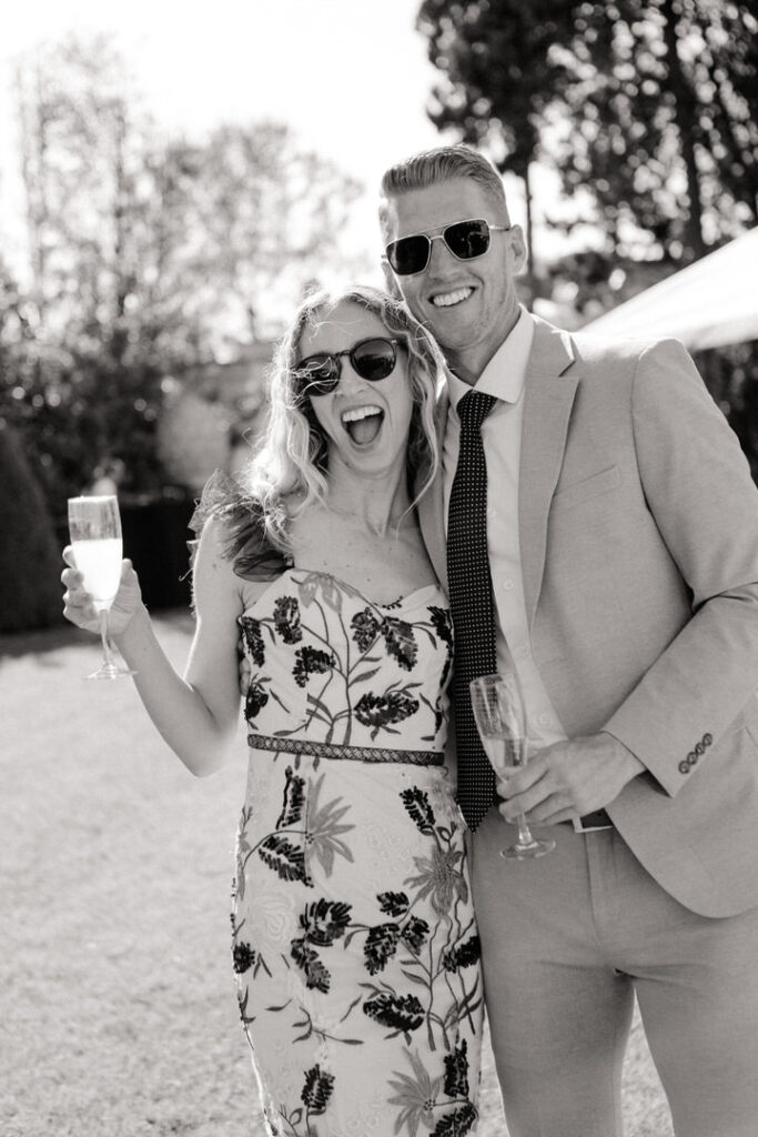 fun wedding guest photo in Rome