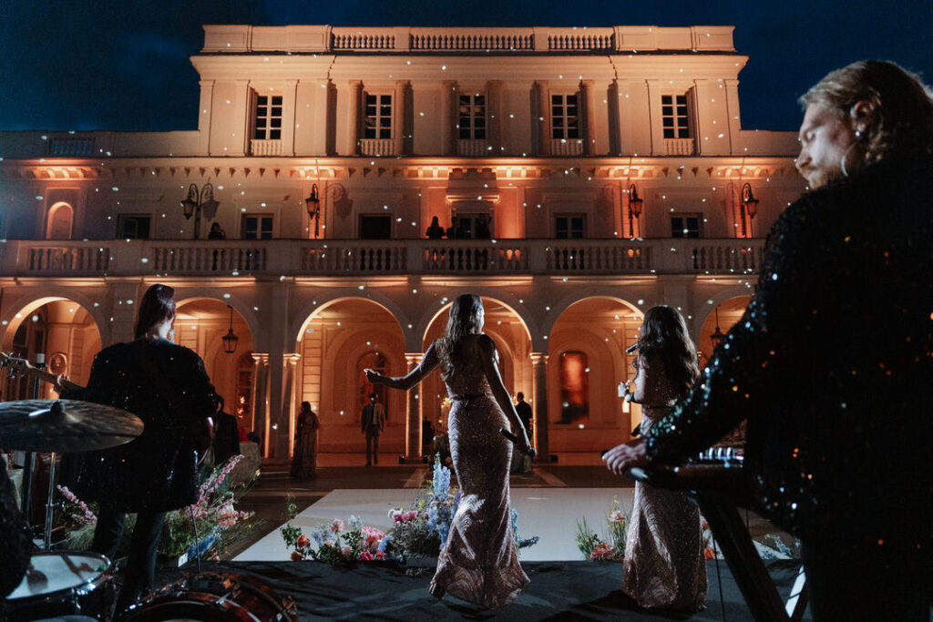 Live band at a wedding in Rome