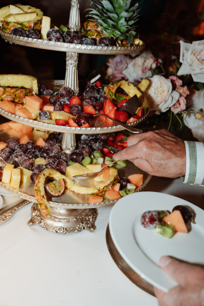 dessert buffet on a wedding