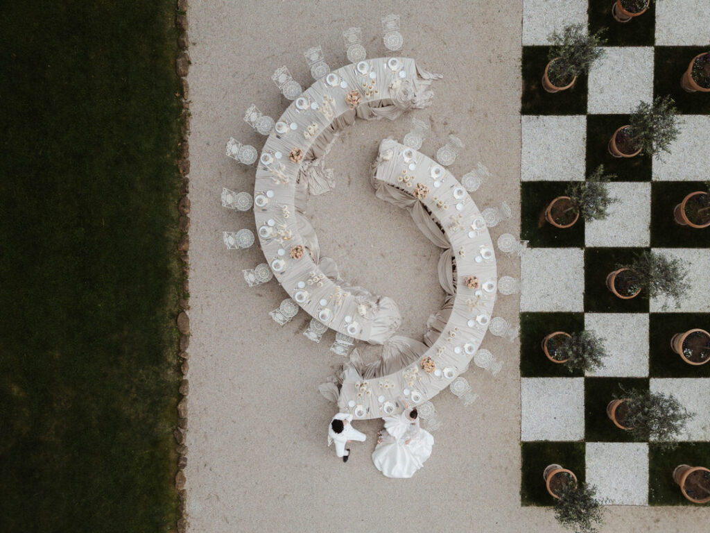 creative editorial wedding table setting