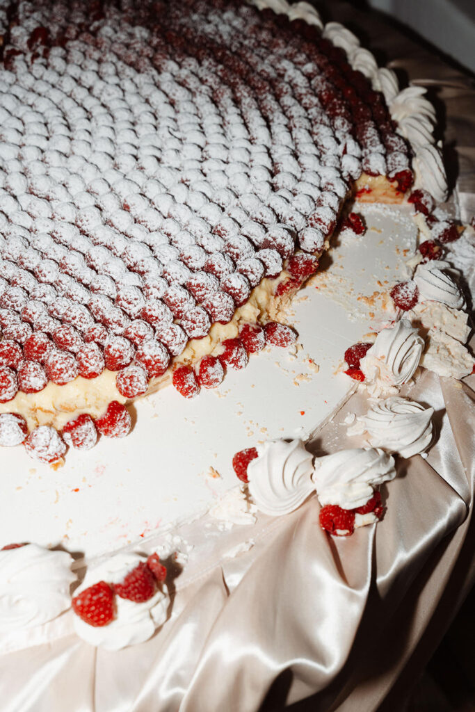 Italian cake cutting in Rome